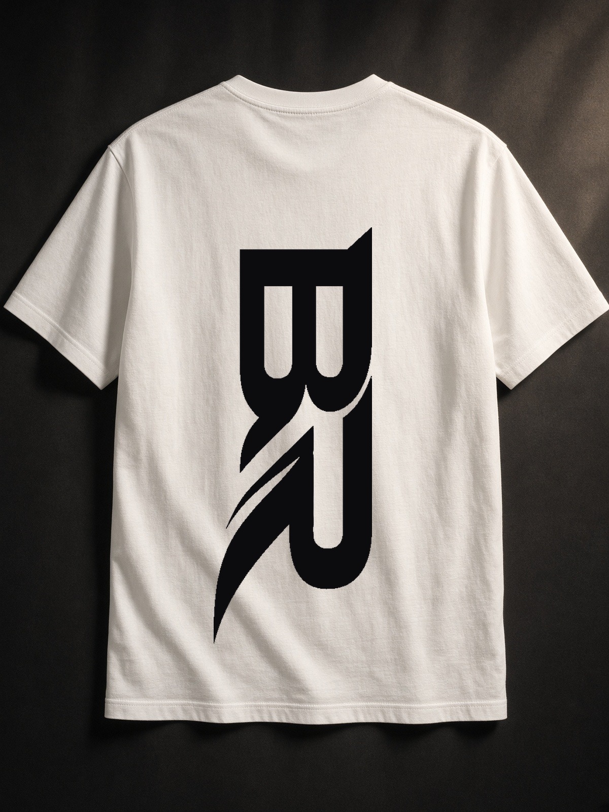 T-shirt wit, achterkant